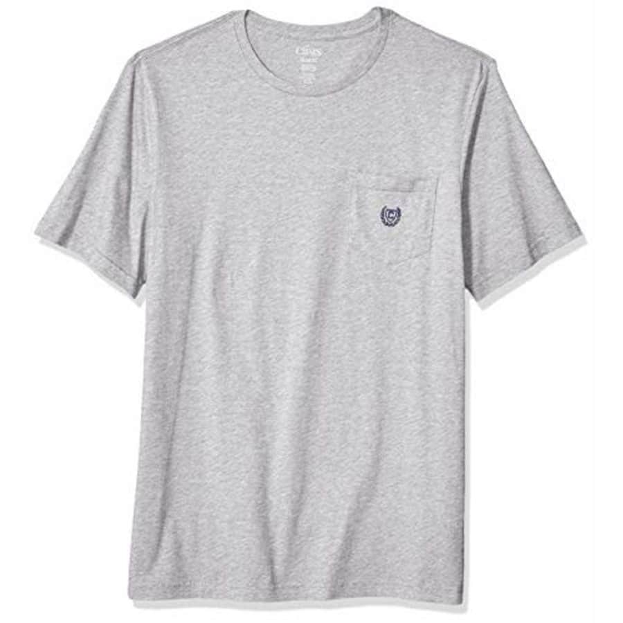 Chaps Men's Cotton Crewneck T-Shirt, Light Grey Heather, S for $8 Chaps Men's Cotton Crewneck T-Shirt, Light Grey Heather, S for $8