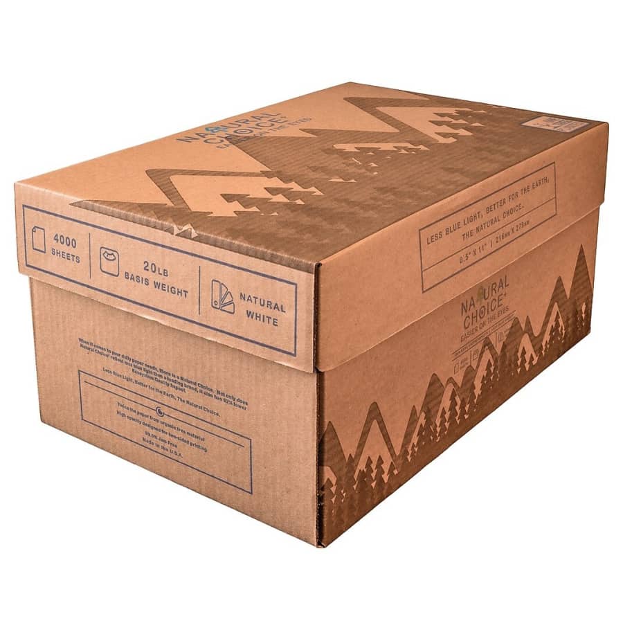 Natural Choice 8.5" x 11" Multipurpose Paper 8-Ream Carton for $28