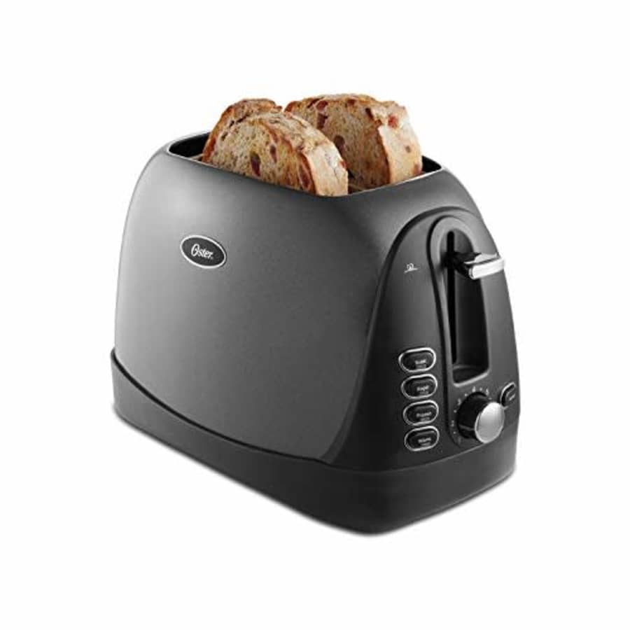 Oster 2 Slice, Bread, Bagel Toaster, Metallic Grey for $72