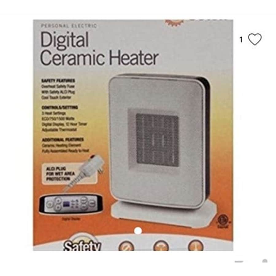 Soleil PTC-910B Sole Digital Ceramic Heater for $120