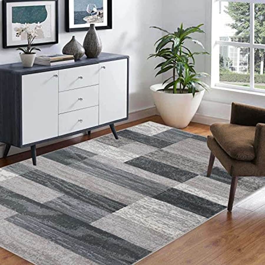 SUPERIOR Indoor Large Area Rug with Jute Backing for Kitchen, Bedroom, Dorm, Living Room, Hallway, for $33