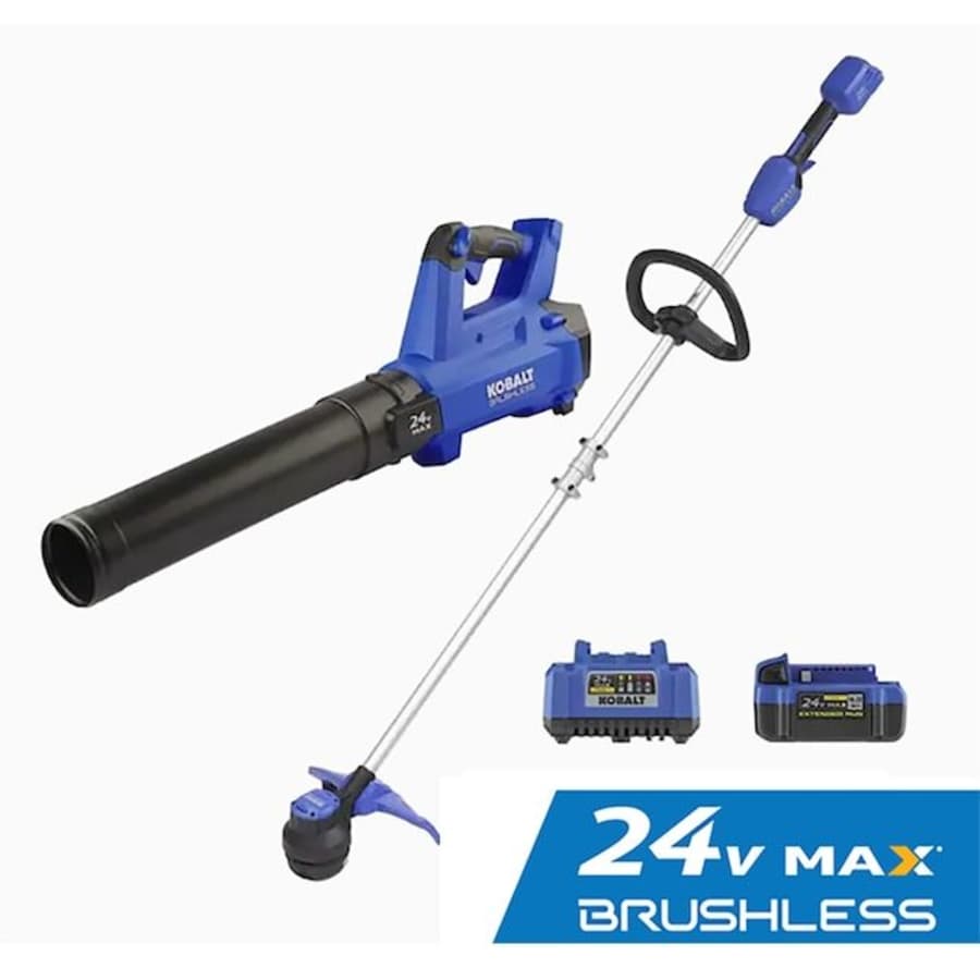 Kobalt 24V Cordless String Trimmer and Leaf Blower Combo Kit: $169