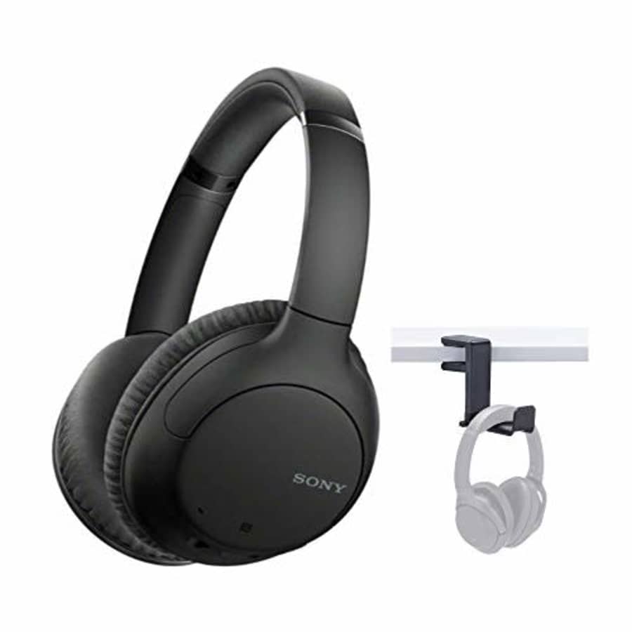 Sony WHCH710N Wireless Bluetooth Noise Canceling Over-The-Ear Headphones (Black) with Knox Gear for $98