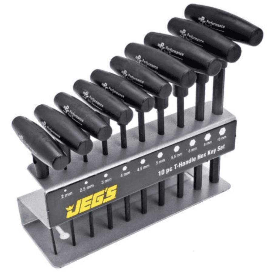 JEGS T-Handle Hex Key Set for $14 JEGS T-Handle Hex Key Set for $14