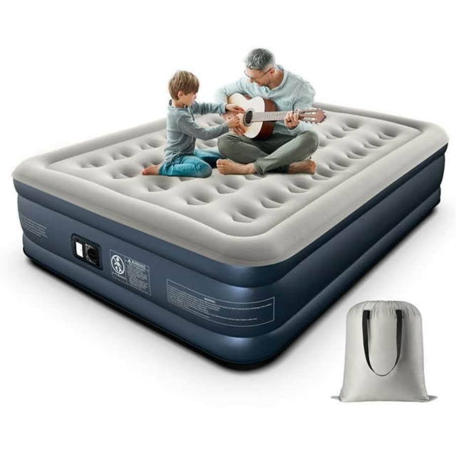 iDOO Queen Air Mattress w/ Built-In Pump for $69 iDOO Queen Air Mattress w/ Built-In Pump for $69