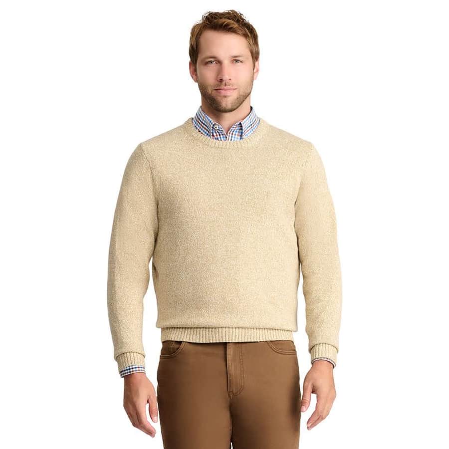 IZOD Men's Marled Crewneck Sweater for $33 IZOD Men's Marled Crewneck Sweater for $33