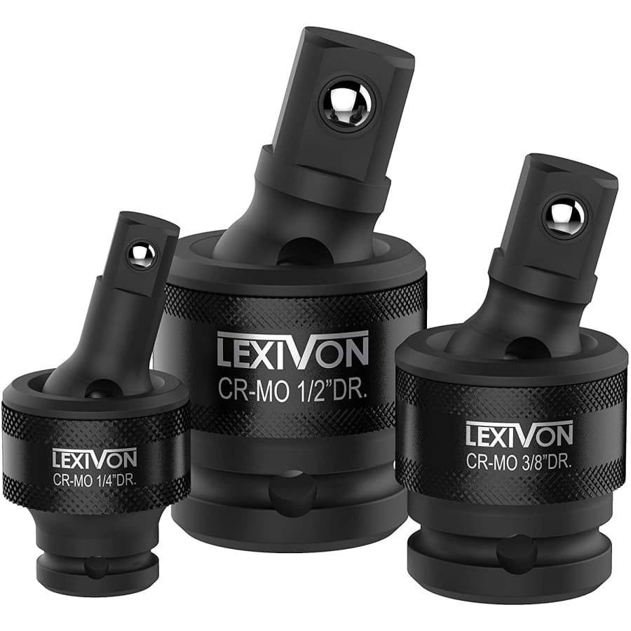 Lexivon Premium 3-Piece Impact Universal Joint Socket Swivel Set for $18 Lexivon Premium 3-Piece Impact Universal Joint Socket Swivel Set for $18
