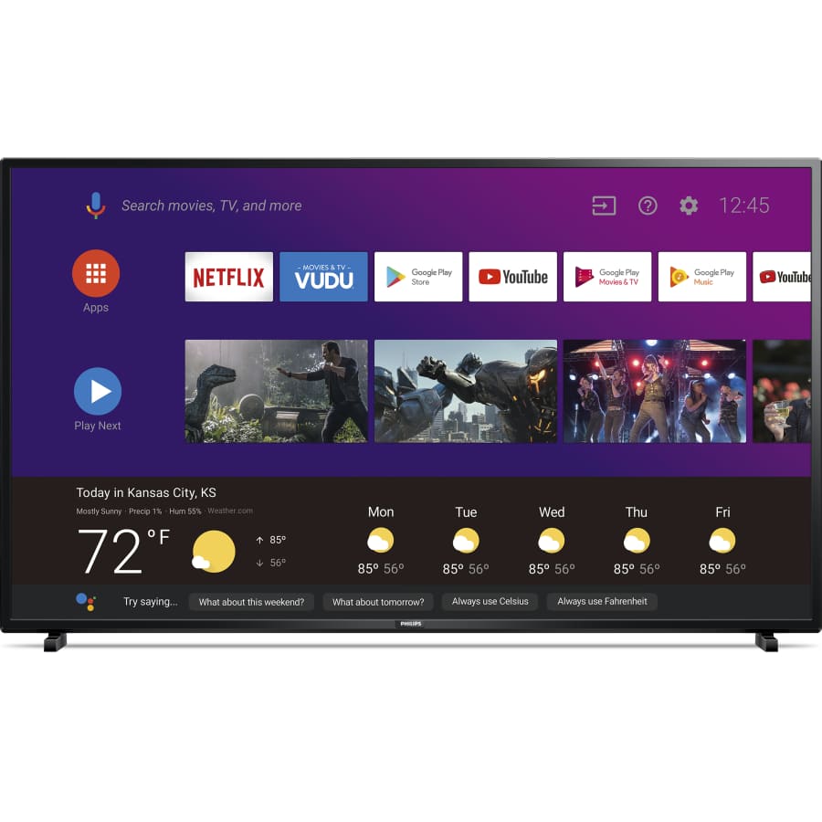 Philips 55" 4K LED UHD Smart Android TV for $318 Philips 55" 4K LED UHD Smart Android TV for $318