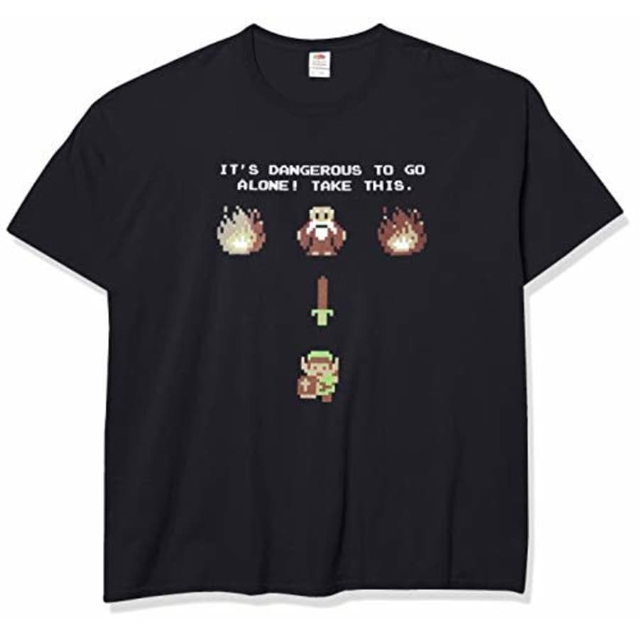 Nintendo Men's Prepared T-Shirt, Black, XXXX-Large for $8