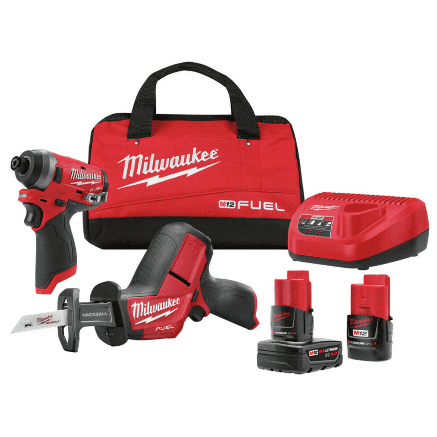 Milwaukee M12 FUEL Impact Driver/HACKZALL Reciprocating Saw Combo Kit for $178 Milwaukee M12 FUEL Impact Driver/HACKZALL Reciprocating Saw Combo Kit for $178