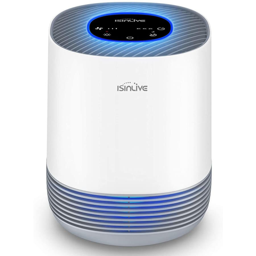 Isinlive Compact HEPA Air Purifier for $36