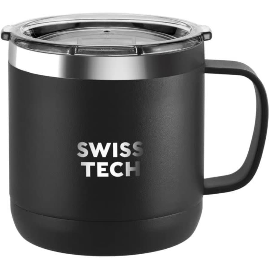 Swiss + Tech 14-oz. Vacuum Insulated Mug w/ Lid for $7 Swiss + Tech 14-oz. Vacuum Insulated Mug w/ Lid for $7
