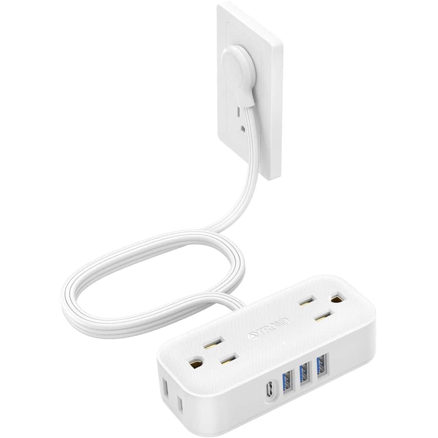 Trond Flat Plug 5-Foot 4-Outlet Power Strip w/ 4 USB Ports: $9.99 Trond Flat Plug 5-Foot 4-Outlet Power Strip w/ 4 USB Ports: $9.99