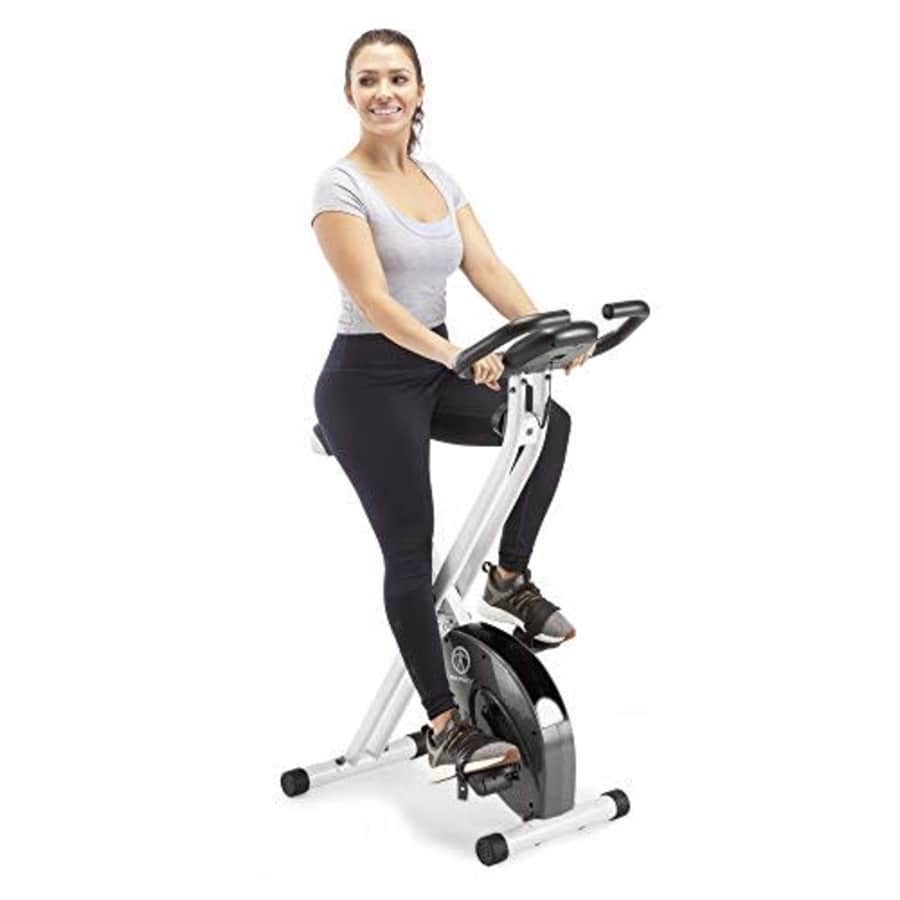 Marcy Foldable Exercise Bike with Adjustable Resistance for Cardio Workout and Strength Training for $141
