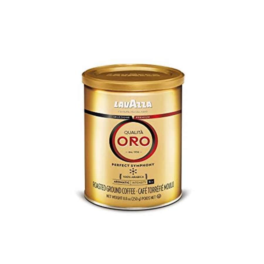 Lavazza Qualita Oro Ground Coffee Blend, Medium Roast, 8.8-Oz Cans (Pack of 6) for $27