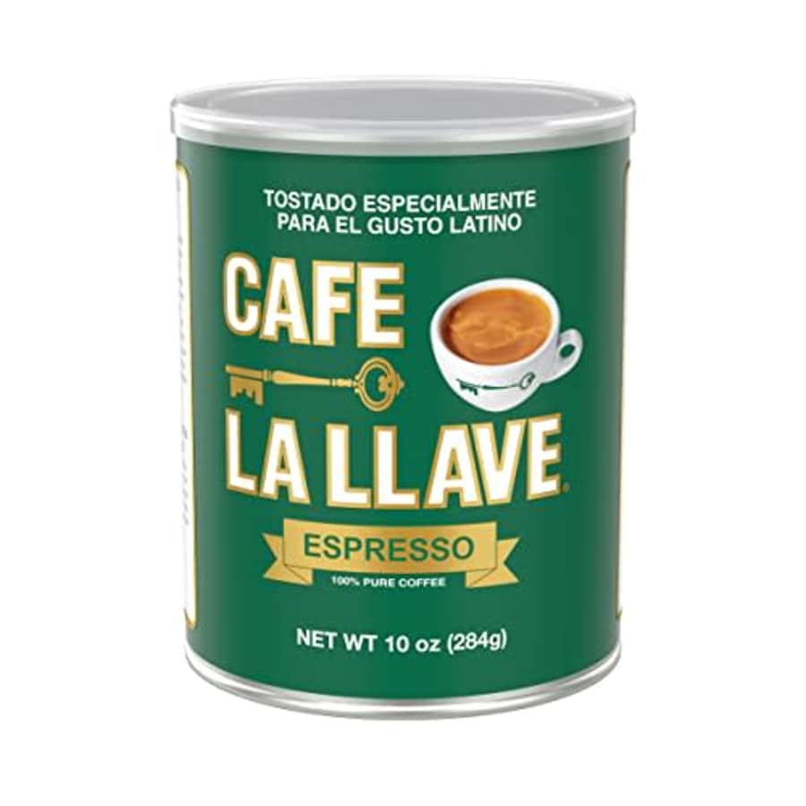 Cafe La Llave Espresso 100% Pure Coffee, Dark Roast Espresso (10 Ounce can) for $5