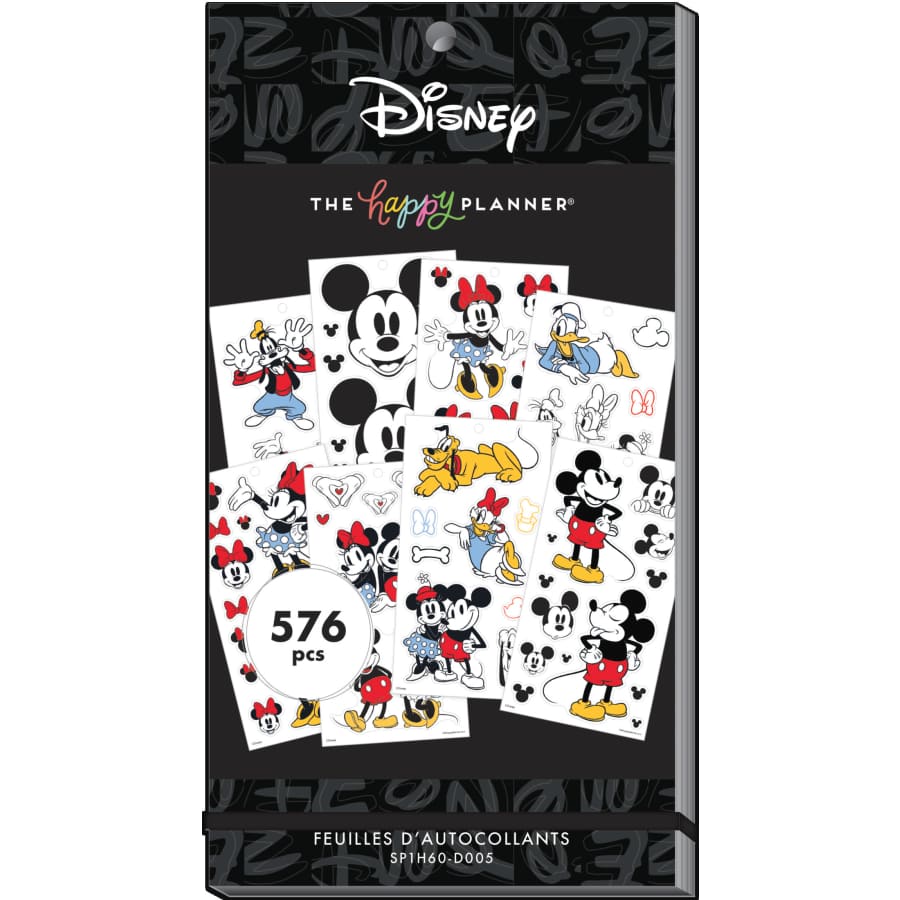 The Happy Planner Disney Mickey & Friends Squad Goals 576-Piece Sticker Value Pack for $10