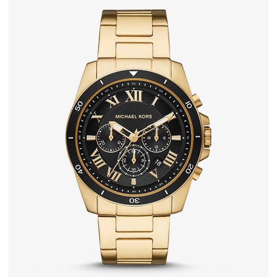 Michael Kors Men's Oversized Alek Gold-Tone Watch for $189 Michael Kors Men's Oversized Alek Gold-Tone Watch for $189