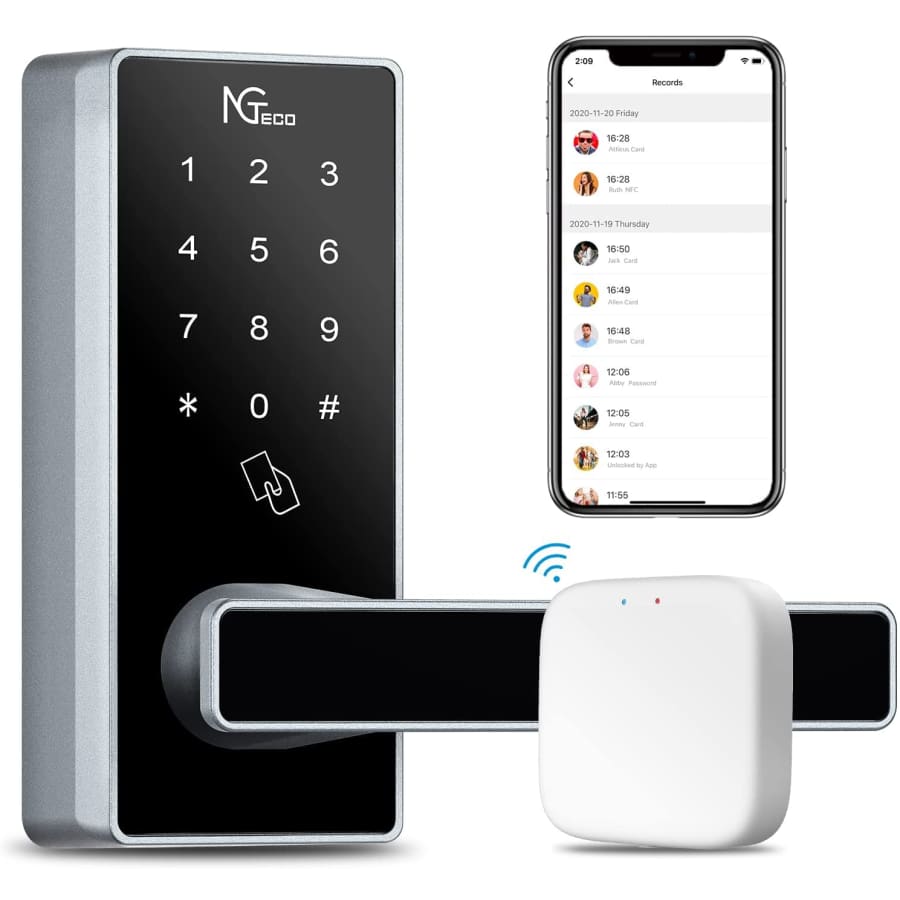 NGTeco Smart Touchscreen Keyless Entry Door Lock for $63 NGTeco Smart Touchscreen Keyless Entry Door Lock for $63