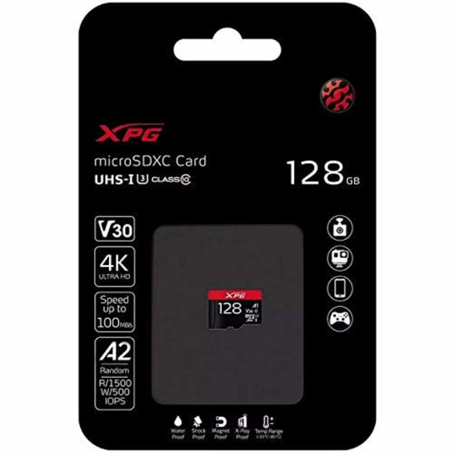 ADATA 128G MICROSDXC Uhs-1 U3 C10 Gaming for $30