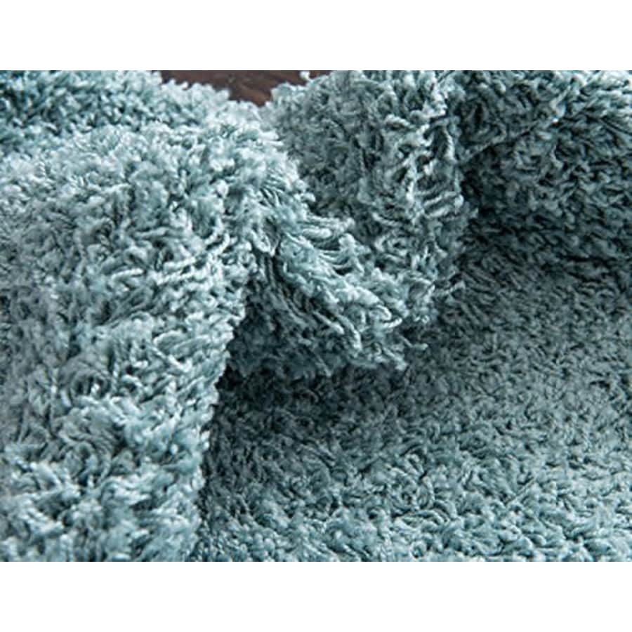 Unique Loom Solid Shag Collection Area Rug (2' 6" x 13' 1" Runner, Light Slate Blue) for $51
