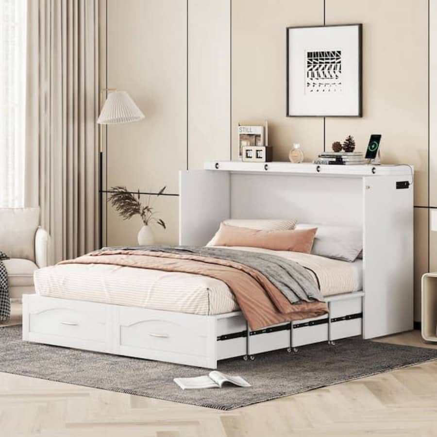 Harper & Bright Designs Queen Size Murphy Bed for $963