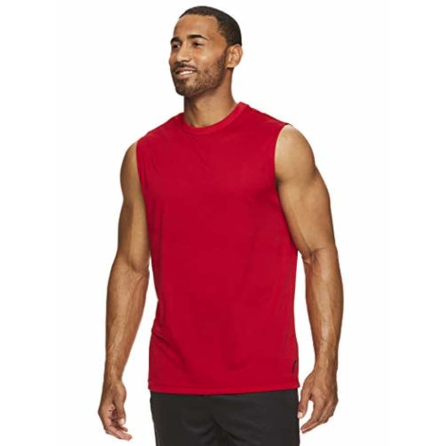HEAD Men's Hypertek Mesh Gym Training & Workout Muscle Tank - Sleeveless Activewear Top - Varsity for $15