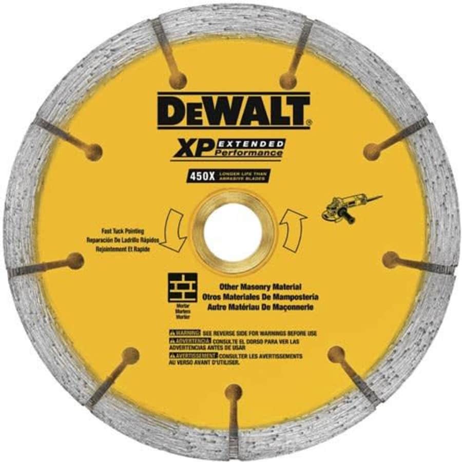 DEWALT DW4740S 0.250 XP Sandwich Tuck Point Blade, 4-1/2-Inch for $24 DEWALT DW4740S 0.250 XP Sandwich Tuck Point Blade, 4-1/2-Inch for $24