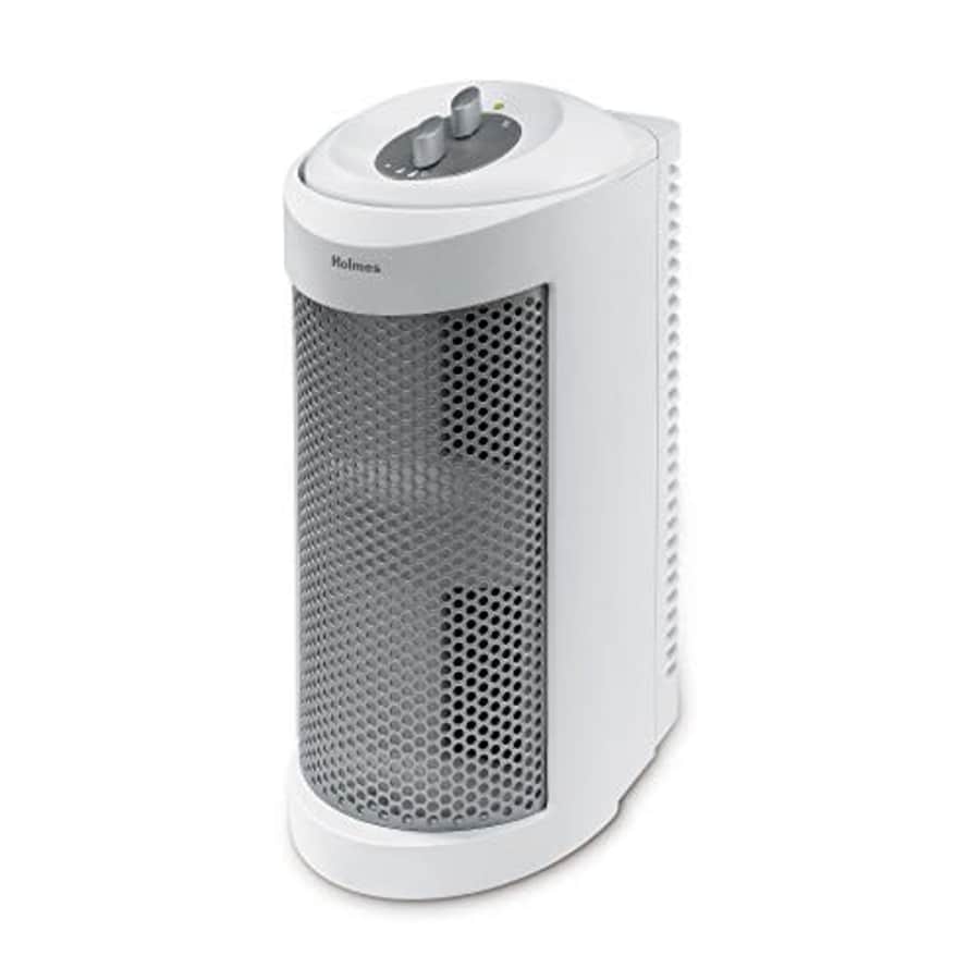 Holmes True HEPA Allergen Remover Mini Tower Air Purifier for Small Spaces, White for $37 Holmes True HEPA Allergen Remover Mini Tower Air Purifier for Small Spaces, White for $37