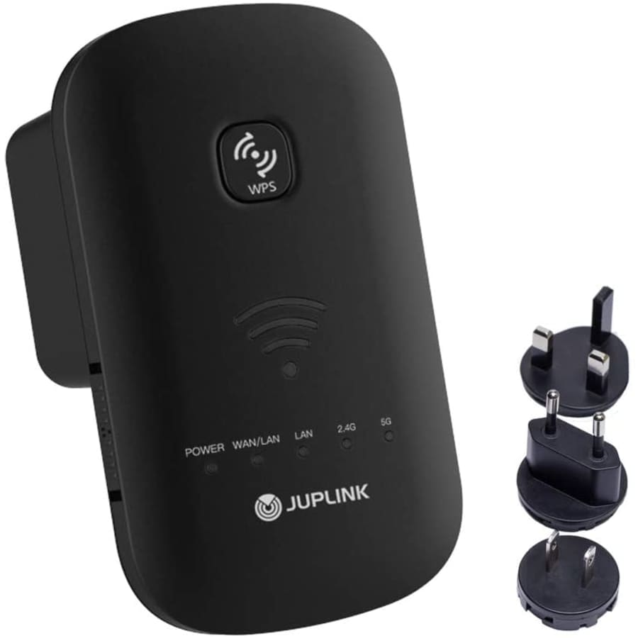 Juplink Dual Band WiFi Range Extender for $22