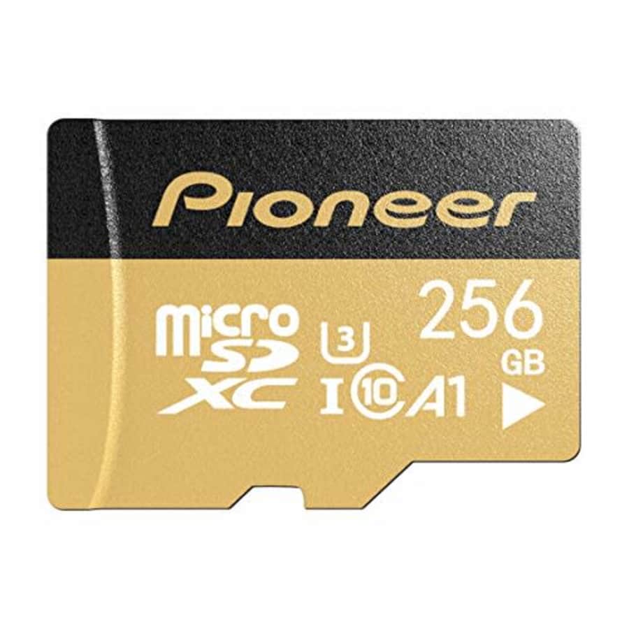 Pioneer 256GB microSD Premium with Adapter - C10, U3, A1, V30, 4K UHD Memory Card for $28