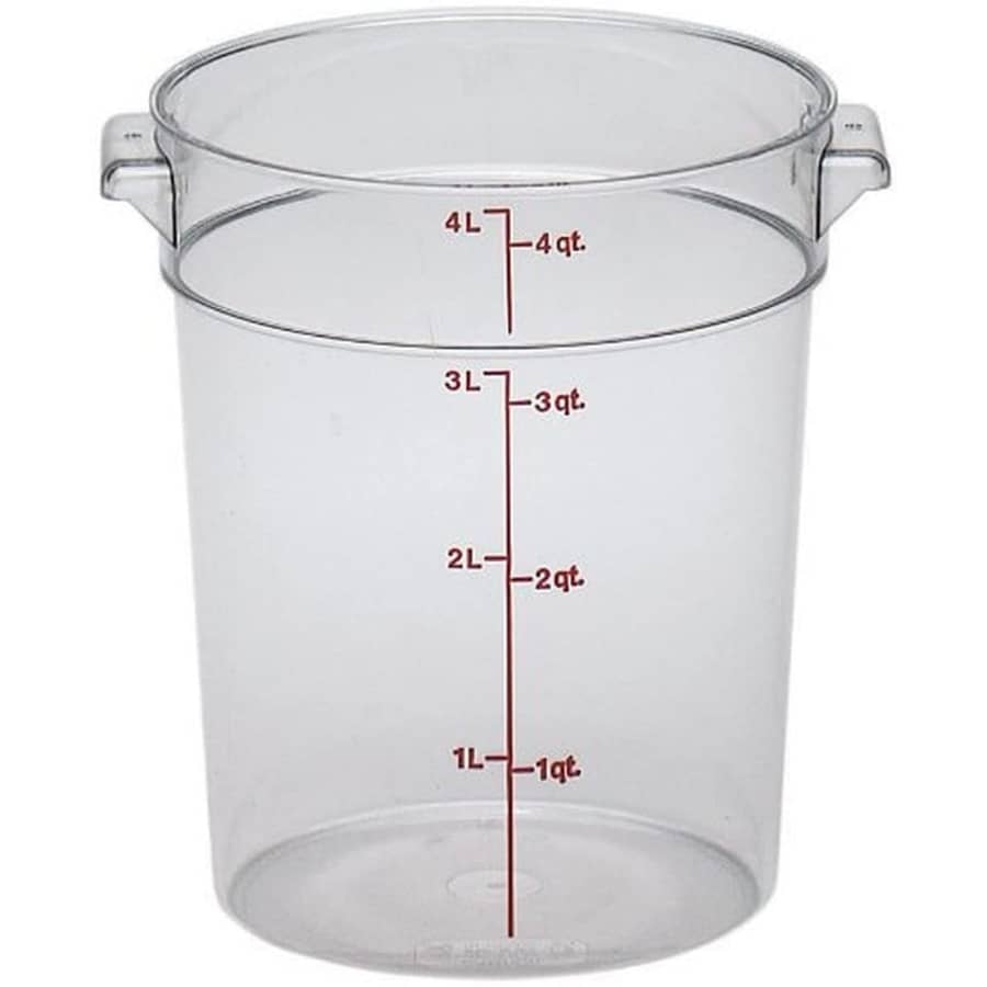 Cambro 4-Quart Camwear Round Food Storage Container for $19