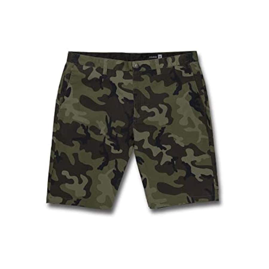 Volcom Men's Vmonty Chino Shorts, Green Combo for $23