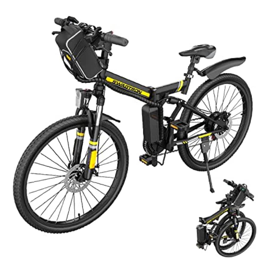 Swagtron EB15 Viper Folding Off-Road Electric Mountain Bike, 26 All-Terrain Electric Bike for City Cruising for $850 Swagtron EB15 Viper Folding Off-Road Electric Mountain Bike, 26 All-Terrain Electric Bike for City Cruising for $850