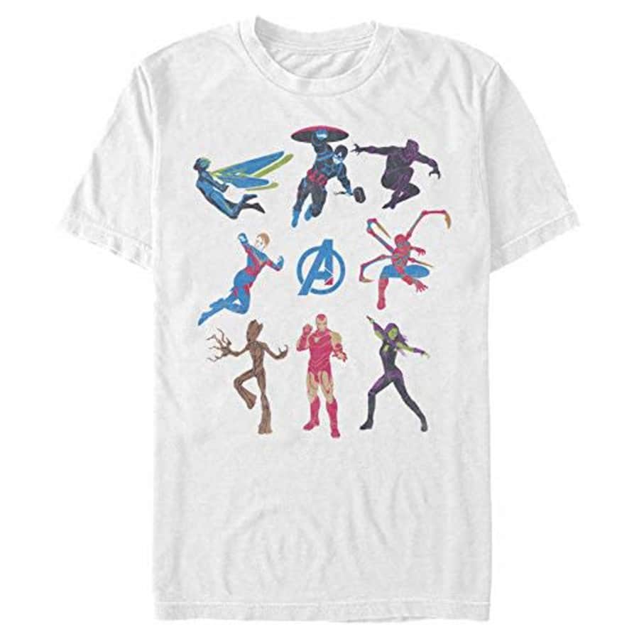 Marvel Men's T-Shirt, White, Large for $8