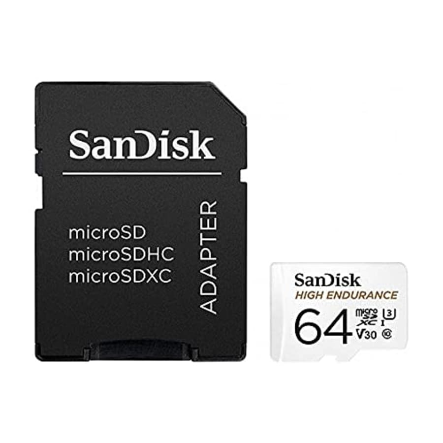 SanDisk High Endurance 64 GB Class 10/UHS-I (U3) microSDXC for $27