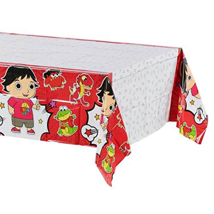 American Greetings Plastic Table Cover for Arts & Crafts, Ryan's World Party Supplies (1-Count) for $10