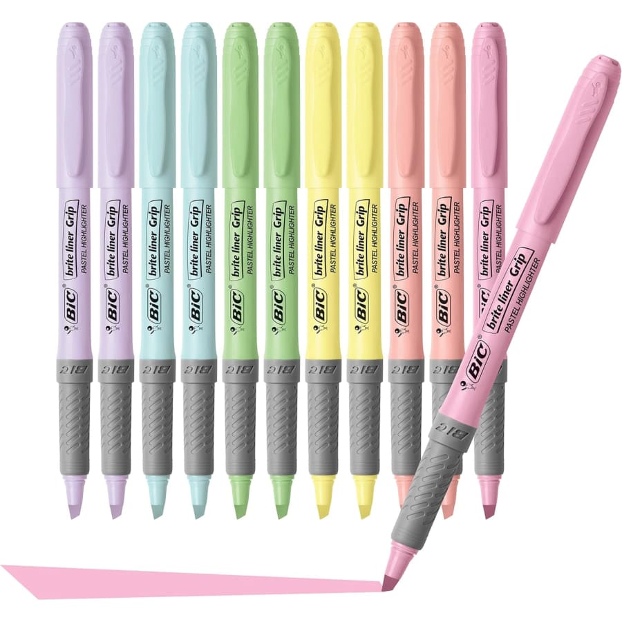 Bic Brite Liner Grip 12-Count Pastel Highlighter Set: $6.05 via Sub & Save Bic Brite Liner Grip 12-Count Pastel Highlighter Set: $6.05 via Sub & Save