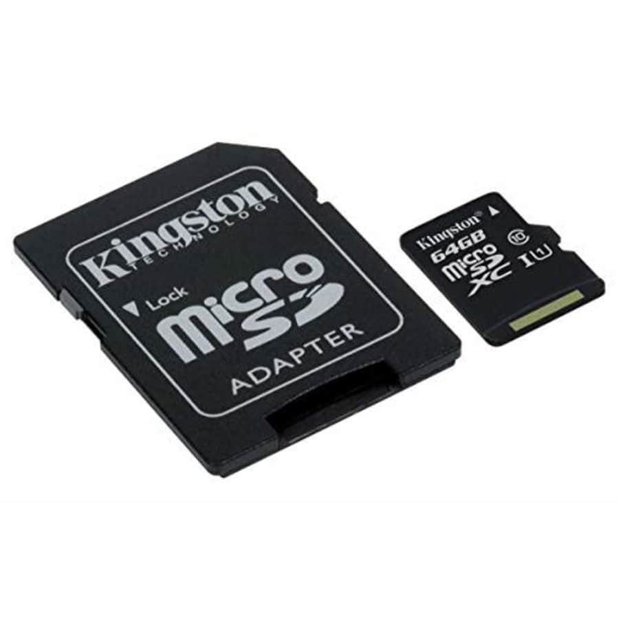 Kingston Canvas Select 64GB microSDHC Class 10 microSD Memory Card UHS-I 80MB/s R Flash Memory Card for $9