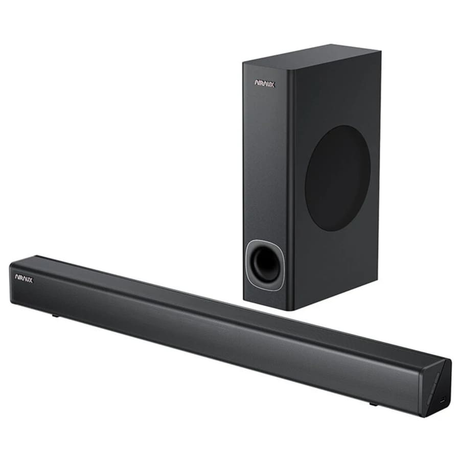 AirAux 120W Bluetooth Soundbar with Subwoofer for $50 AirAux 120W Bluetooth Soundbar with Subwoofer for $50