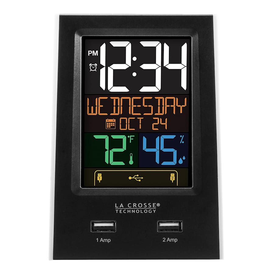 La Crosse Dual USB Charging Station and Alarm Clock for $16 La Crosse Dual USB Charging Station and Alarm Clock for $16