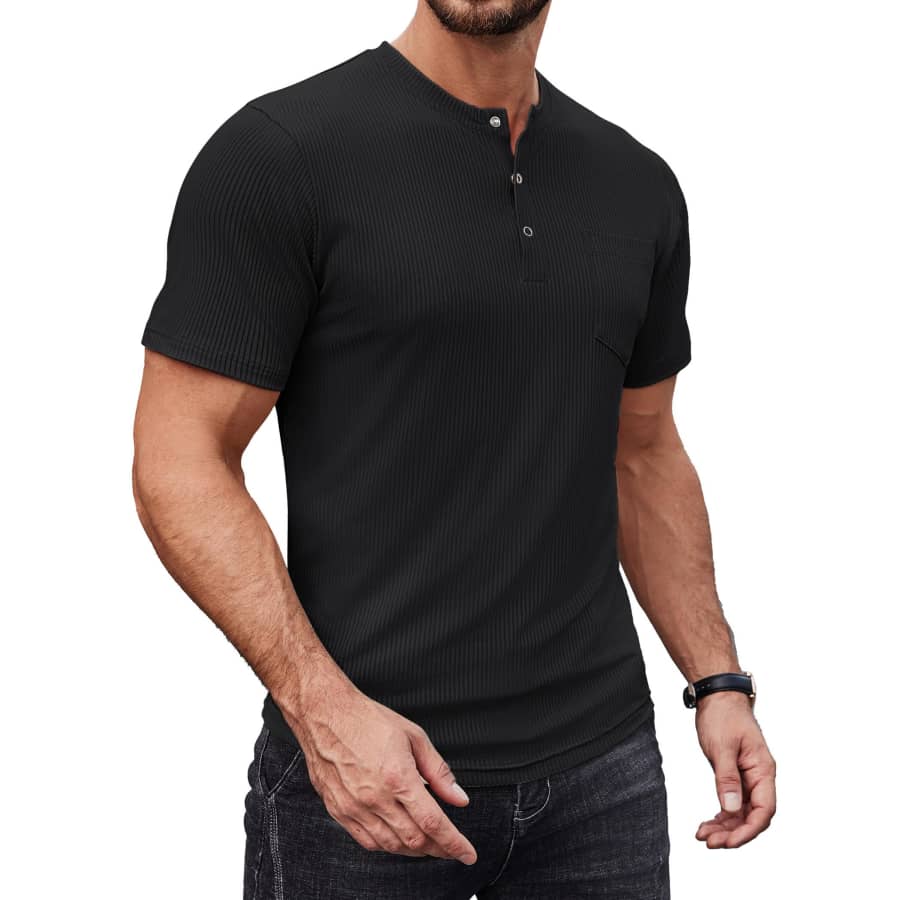 Coofandy Men's Henley Shirt for $8 Coofandy Men's Henley Shirt for $8