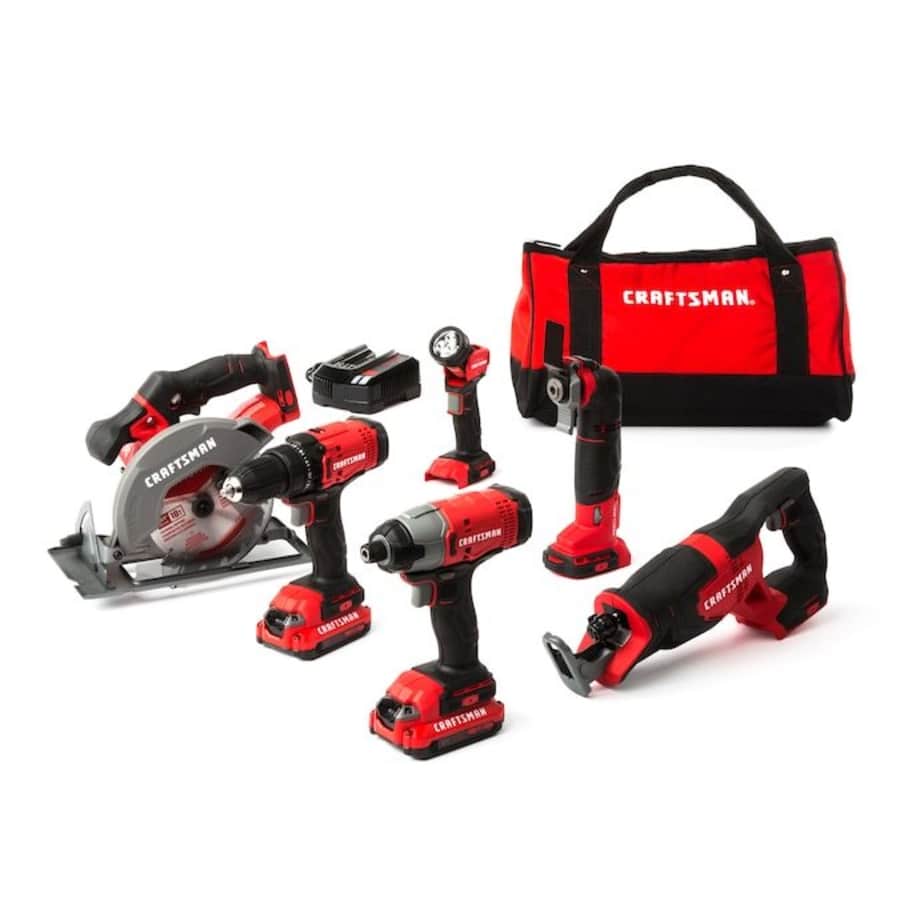 Craftsman V20 6-Tool 20V Max Power Tool Combo Kit for $320