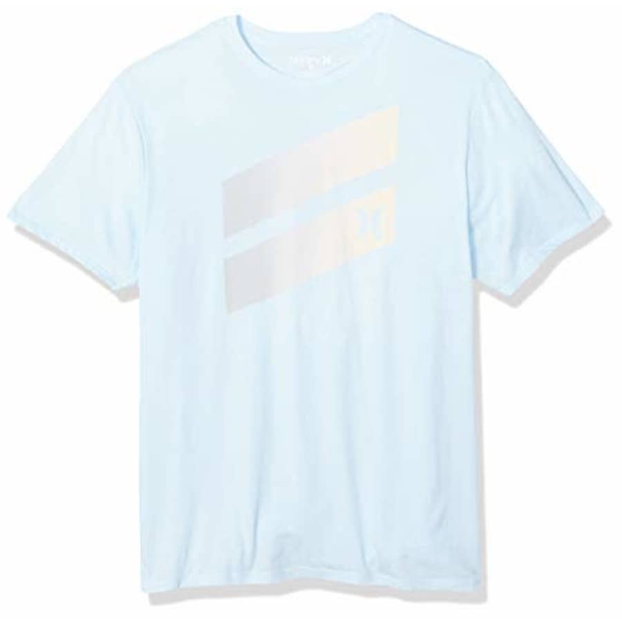 Hurley Men's Premium Icon Slash Gradient T-Shirt, Topaz Mist Heather, S for $23