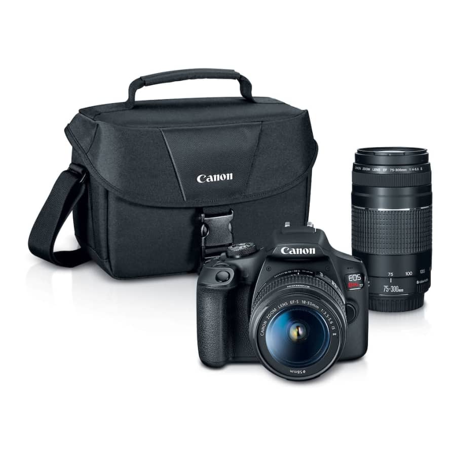 Canon EOS Rebel T7 DSLR Camera w/ 2 Lenses for $499