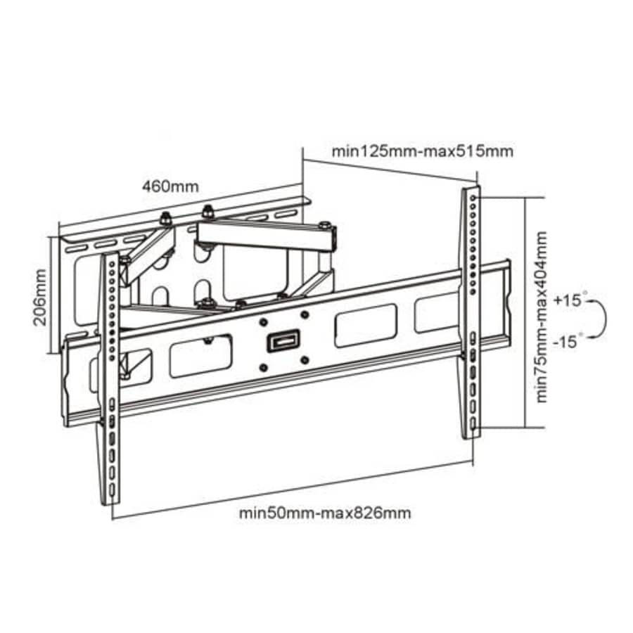 OSD Audio TSM-484 Four Arm Wall Mount for 37-inch to 63-inch Plasma or LCD TV for $67