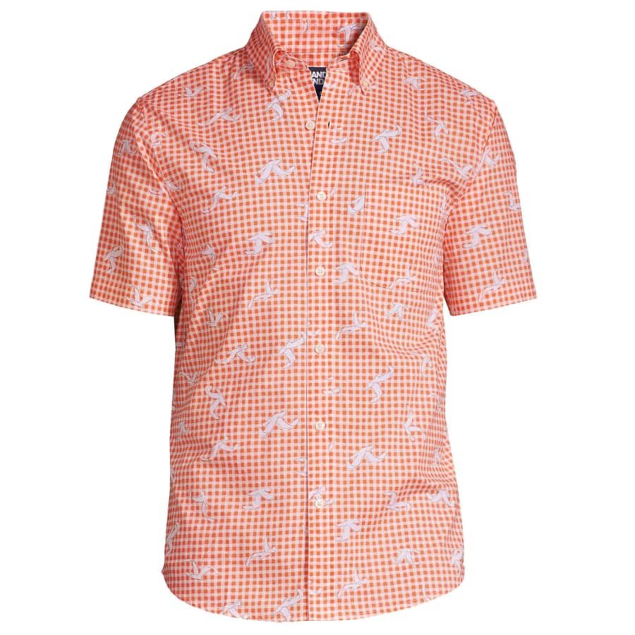 Lands' End Men's Traditional Fit Essential Lightweight Poplin Shirt for $12