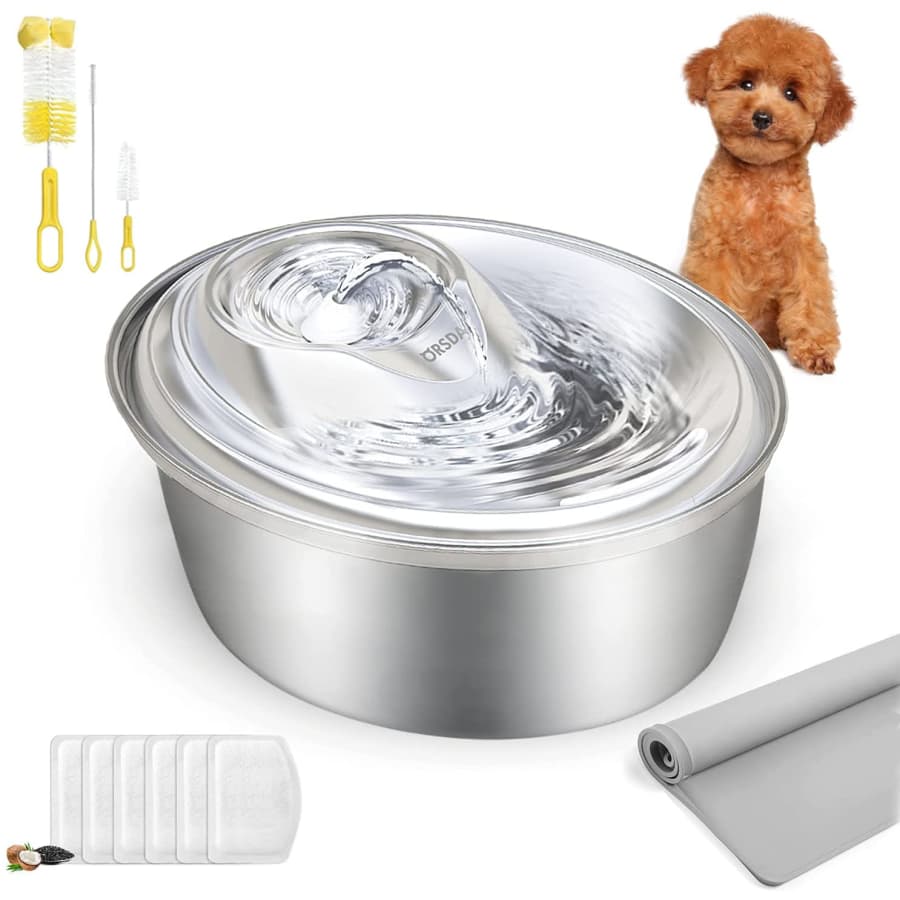 Orsda 100-Oz. Pet Water Fountain Bowl for $39 Orsda 100-Oz. Pet Water Fountain Bowl for $39