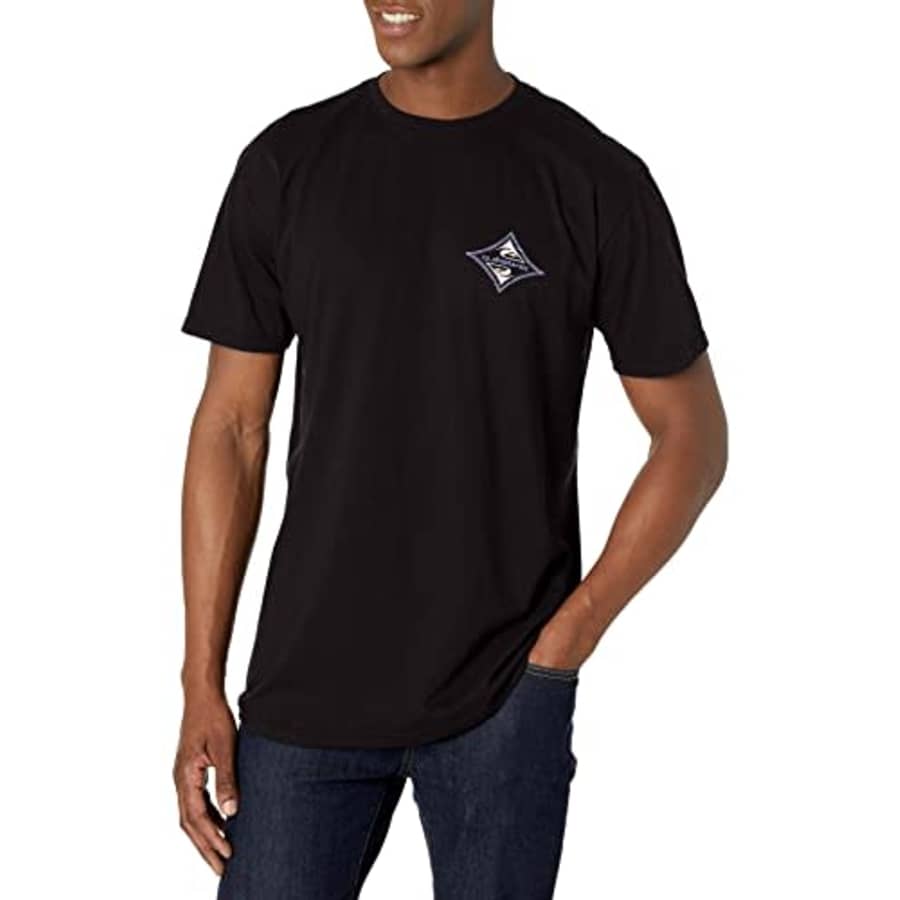 Quiksilver Men's Other Lives Short Sleeve Tee Shirt, Black, Large for $15