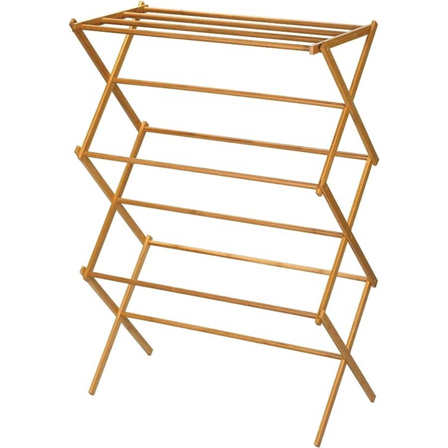 Household Essentials Bamboo Drying Rack for $41